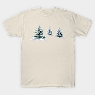 Snow Covered Trees T-Shirt